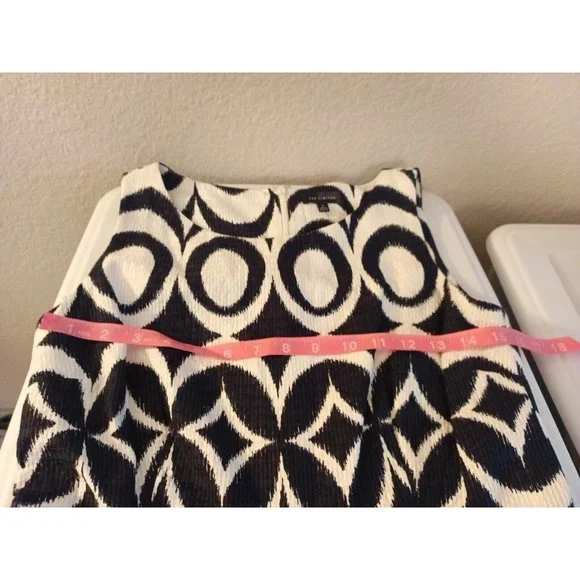 Nwot Women's The Limited Aline Pleated Drop Waist Dress With Pockets Size 8 - Picture 8 of 11